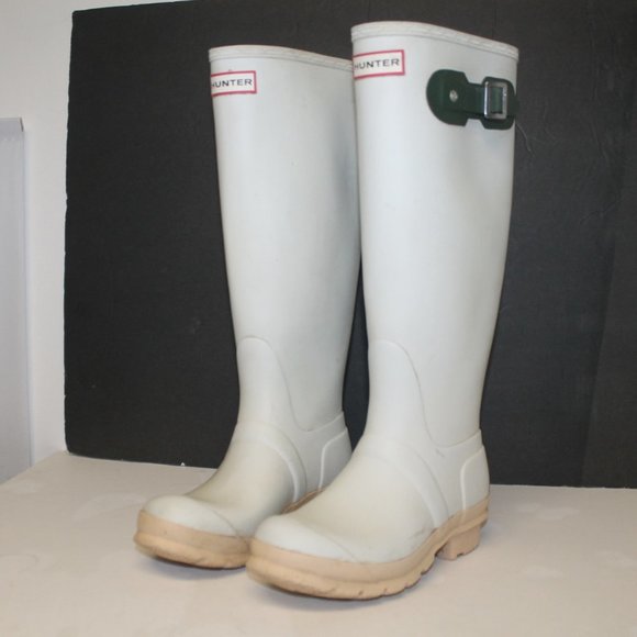 Hunter Rain Snow Rubber Boots Wellies Rare Color Combo - Picture 3 of 9